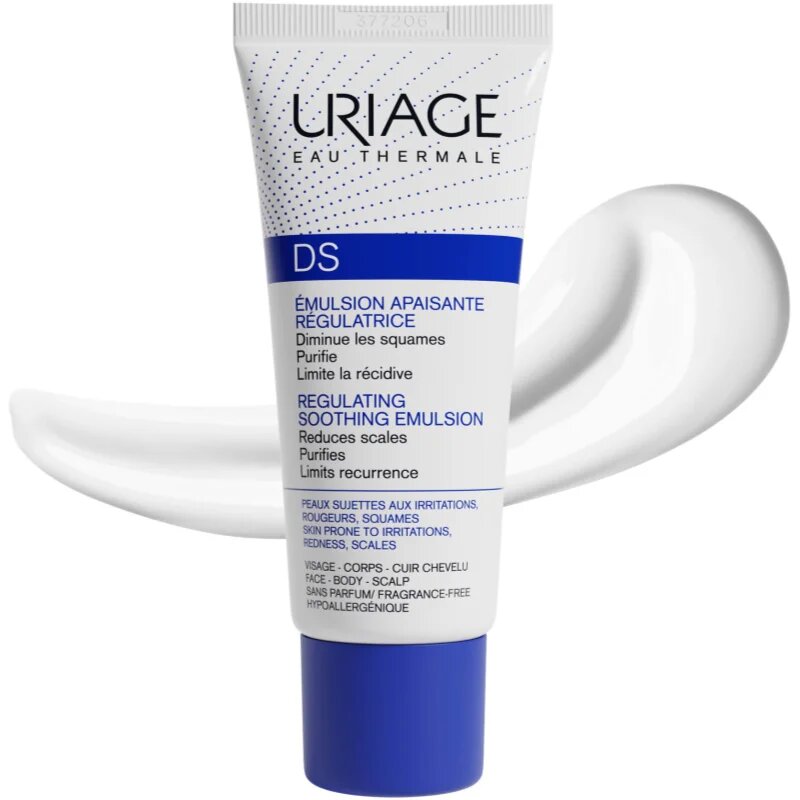 Uriage DS Regulating Soothing Emulsion zklidňující emulze na seboroickou dermatitidu 40 ml