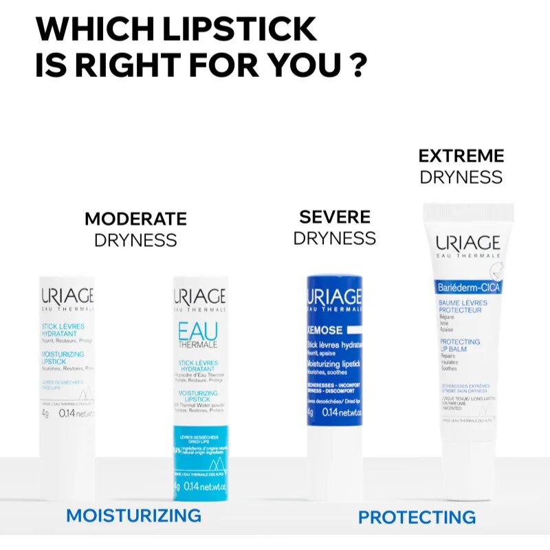 Uriage Eau Thermale Moisturizing Lipstick tyčinka na rty 4 g