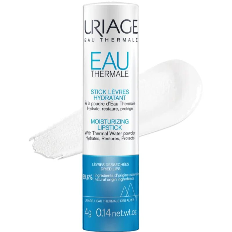 Uriage Eau Thermale Moisturizing Lipstick with Thermal Water Powder hydratační balzám na rty v tyčince 4 g