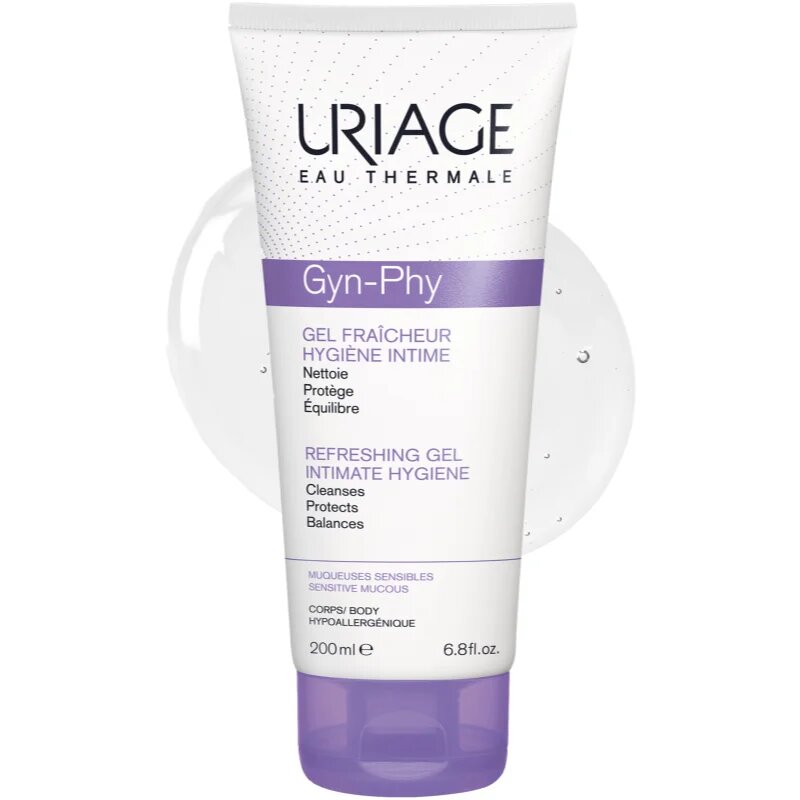 Uriage Gyn-Phy Refreshing Gel Intimate Hygiene osvěžující gel na intimní hygienu 200 ml