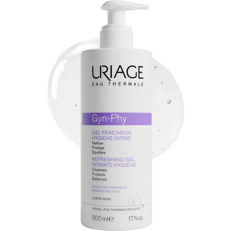 Uriage Gyn-Phy Refreshing Gel Intimate Hygiene osvěžující gel na intimní hygienu 500 ml