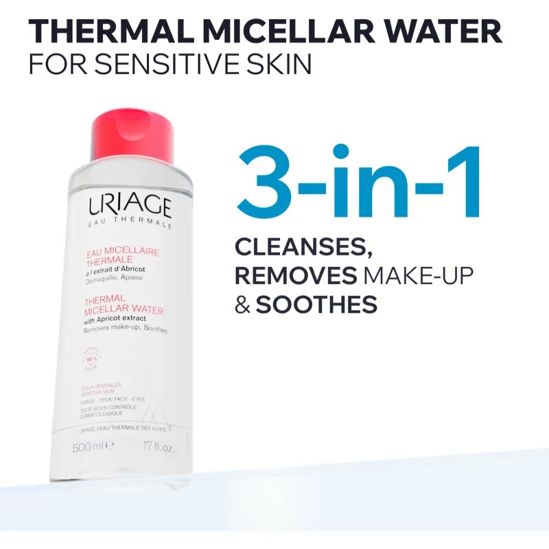 Uriage Hygiène Thermal Micellar Water - Sensitive Skin micelární čisticí voda pro citlivou pleť 500 ml