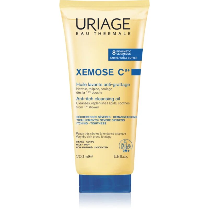 Uriage Xemose C8+ Anti-Itch Cleansing Oil zklidňující čisticí olej pro suchou a ekzematickou pokožku 200 ml