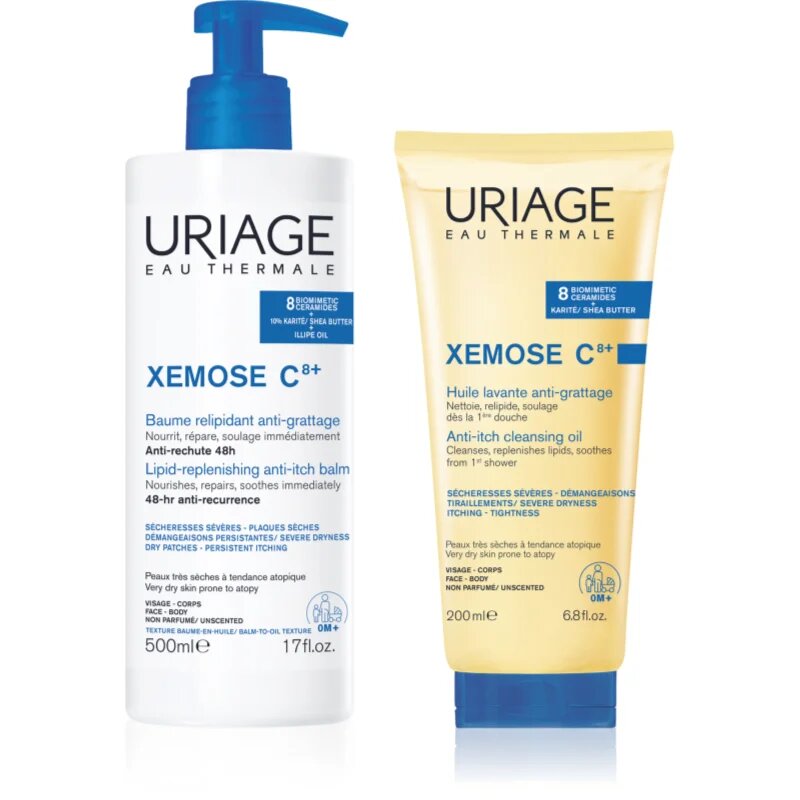 Uriage Xemose C8+ Set sada pro suchou a ekzematickou pokožku