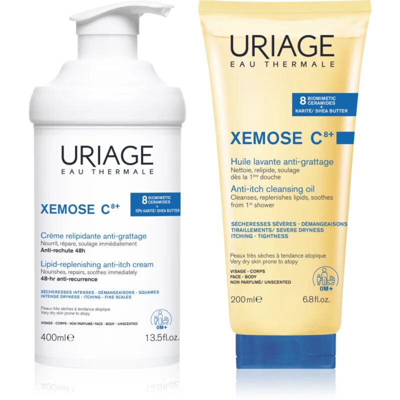Uriage Xemose C8+ Set sada pro suchou až atopickou pokožku