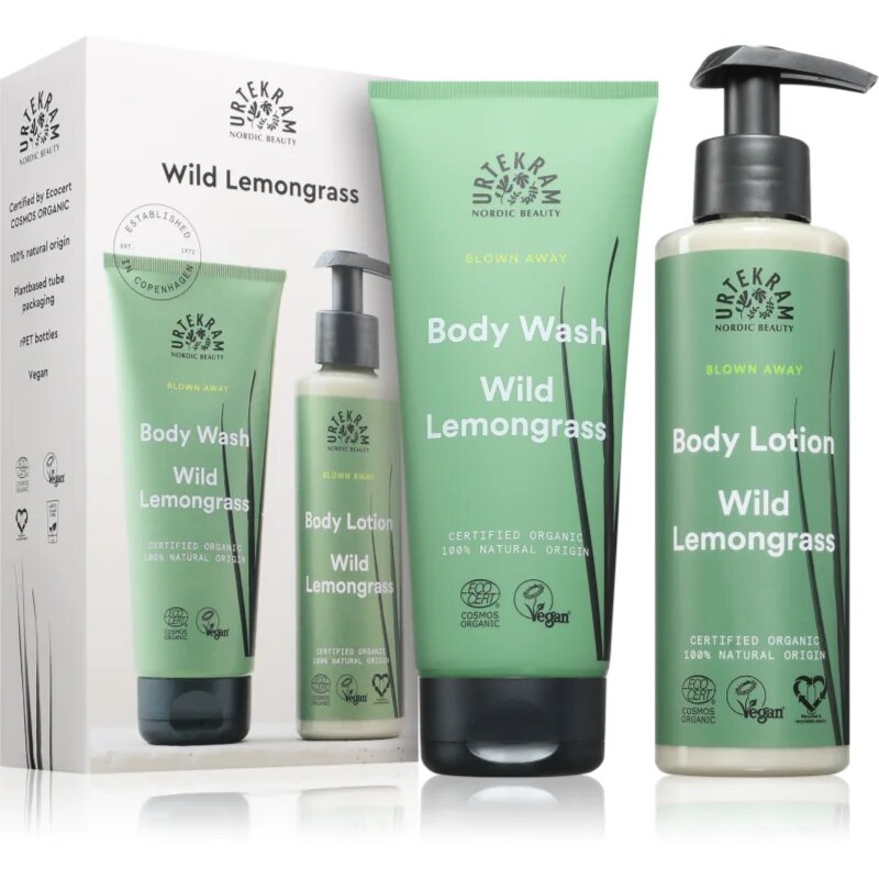 Urtekram Wild Lemongrass dárková sada na tělo