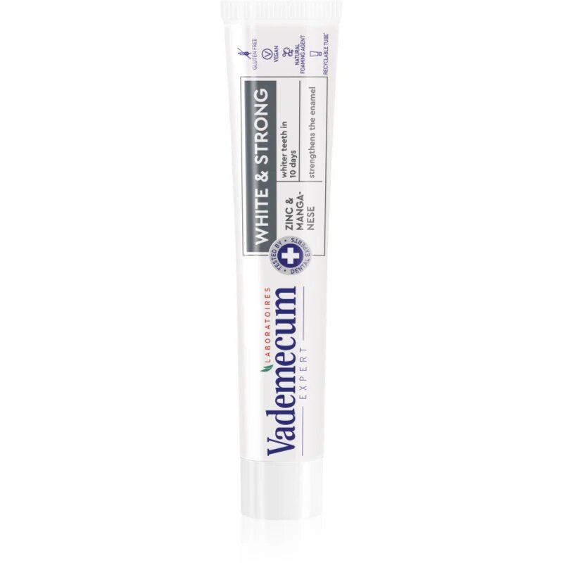 Vademecum Expert White & Strong bělicí pasta posilující zubní sklovinu 75 ml