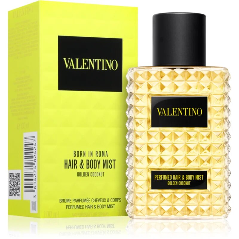 Valentino Born In Roma Hair & Body Mist Golden Coconut mlha na vlasy a tělo pro ženy 100 ml