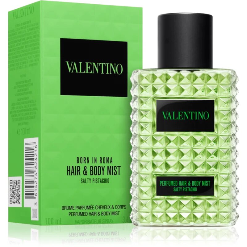 Valentino Born In Roma Hair & Body Mist Salty Pistachio mlha na vlasy a tělo pro ženy 100 ml