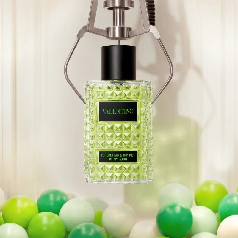 Valentino Born In Roma Hair & Body Mist Salty Pistachio mlha na vlasy a tělo pro ženy 100 ml