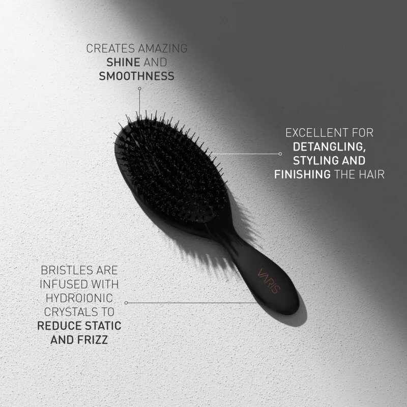VARIS Smoothing Brush plochý kartáč pro uhlazení vlasů 1 ks