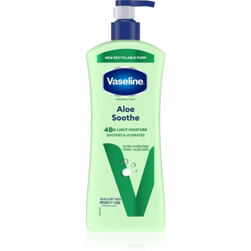 Vaseline Aloe Soothe tělové hydratační mléko s aloe vera 600 ml
