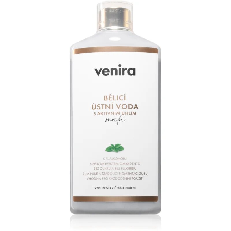 Venira Bělicí ústní voda s aktivním uhlím bělicí ústní voda s aktivním uhlím 500 ml