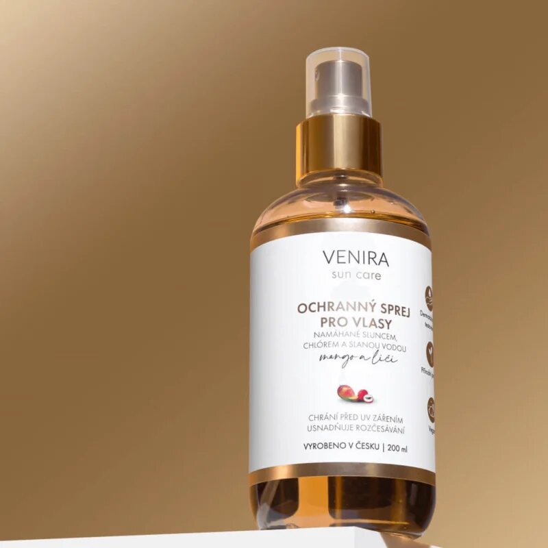 Venira Ochranný sprej na vlasy ochranný sprej pro vlasy namáhané sluncem s vůní Mango and Lychee 200 ml