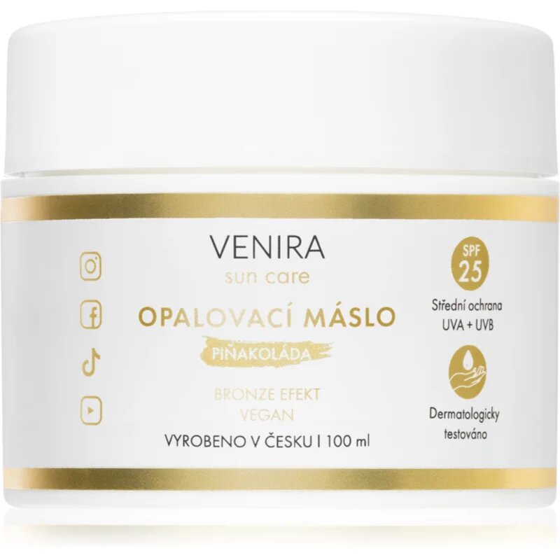 Venira Opalovací máslo Bronze opalovací máslo Piña Colada 100 ml
