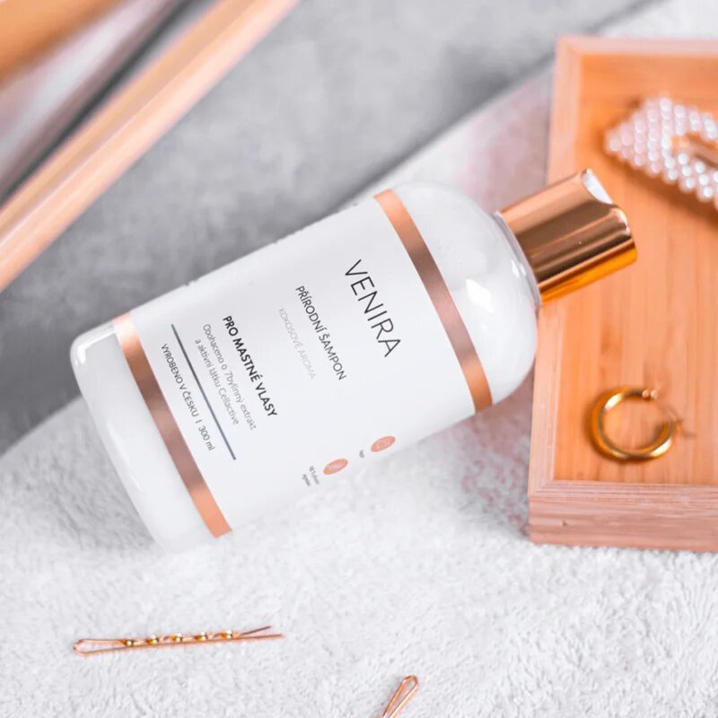 Venira Šampon pro mastné vlasy přírodní šampon 300 ml