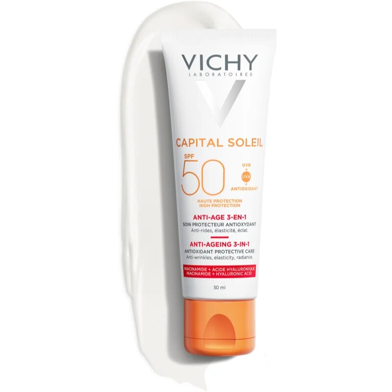 Vichy Capital Soleil ochranný krém proti stárnutí pleti SPF 50 50 ml