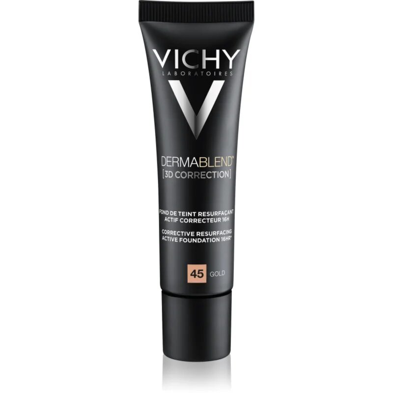 Vichy Dermablend 3D Correction korekční vyhlazující make-up SPF 25 odstín 45 Gold 30 ml