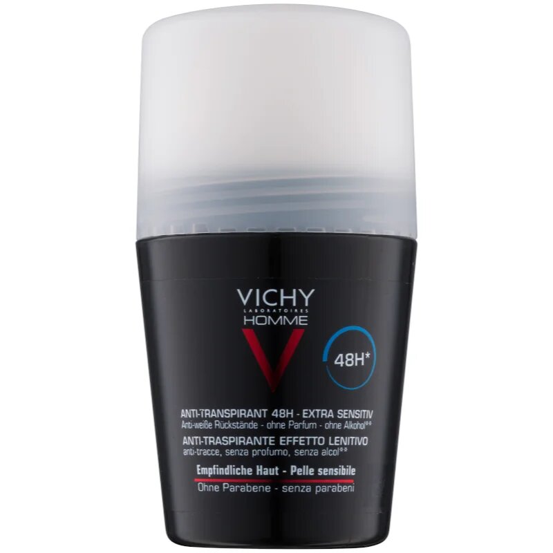 Vichy Homme Deodorant antiperspirant roll-on bez parfemace 48h 50 ml