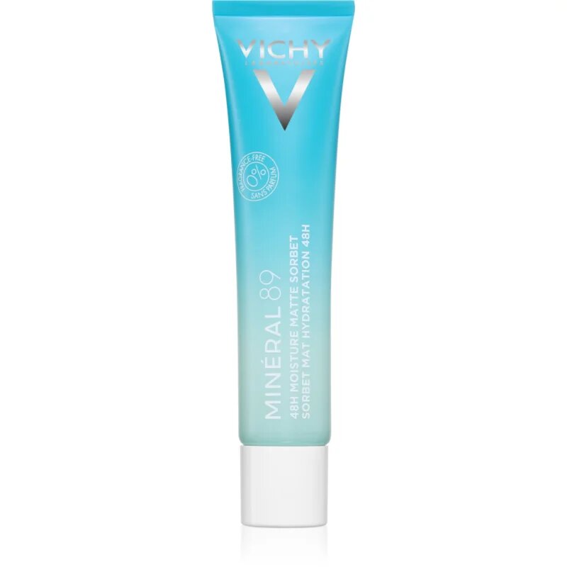 Vichy Minéral 89 48H Moisture Matte Sorbet hydratační pleťový krém pro mastnou a smíšenou pleť 40 ml