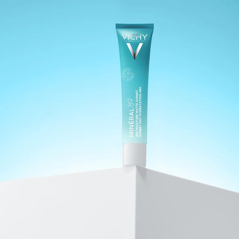 Vichy Minéral 89 48H Moisture Matte Sorbet hydratační pleťový krém pro mastnou a smíšenou pleť 40 ml
