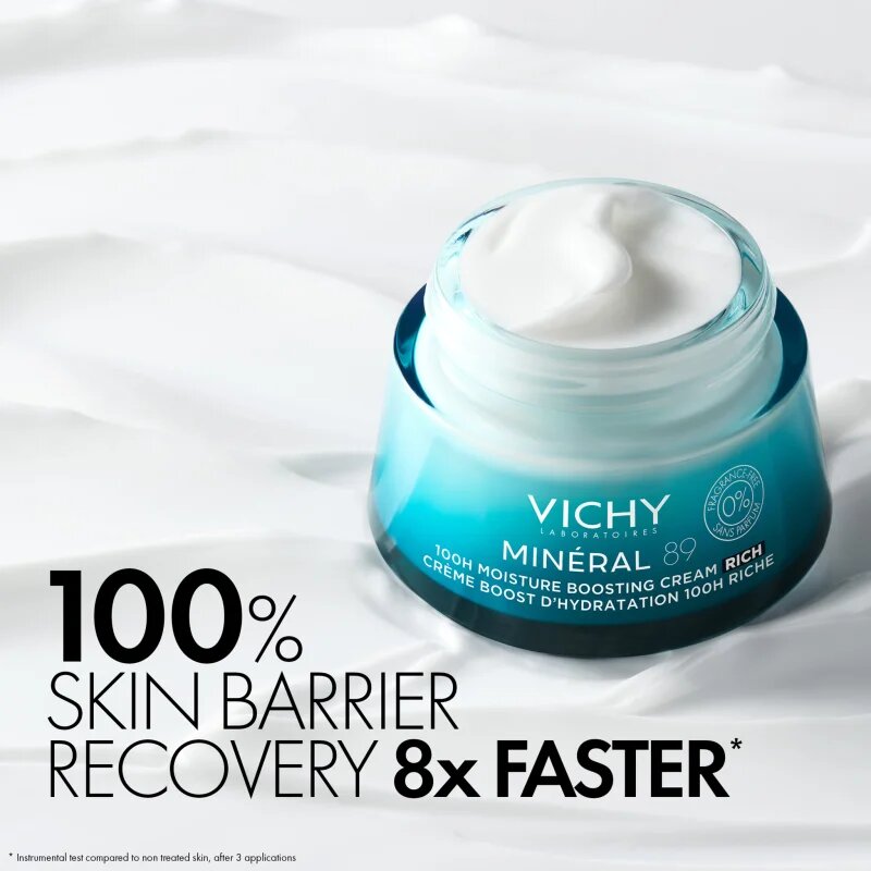 Vichy Minéral 89 bohatý hydratační krém bez parfemace 50 ml