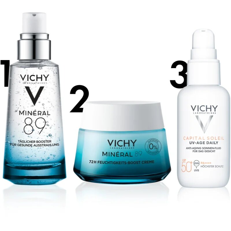 Vichy Minéral 89 hydratační krém 72h bez parfemace 50 ml
