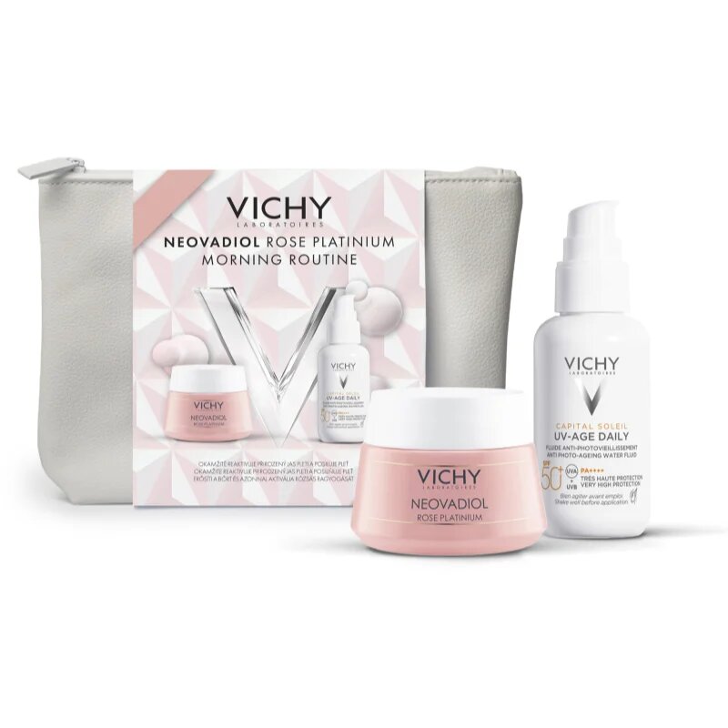 Vichy Neovadiol Rose Platinium Morning Routine dárková sada pro posílení kožní bariéry