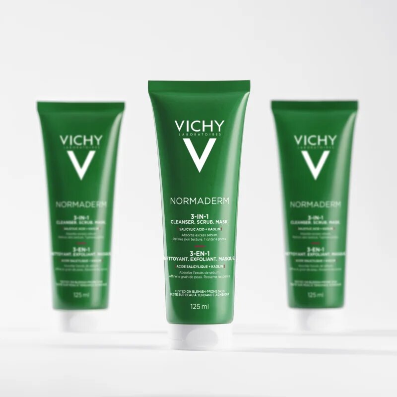 Vichy Normaderm čisticí péče pro mastnou a problematickou pleť 125 ml