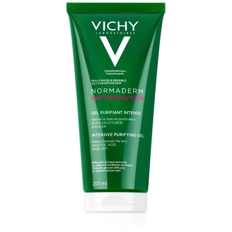 Vichy Normaderm Phytosolution hloubkově čisticí gel proti nedokonalostem aknózní pleti 200 ml