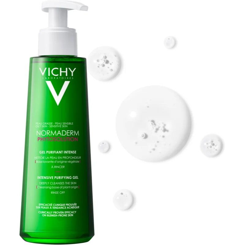 Vichy Normaderm Phytosolution hloubkově čisticí gel proti nedokonalostem aknózní pleti 400 ml