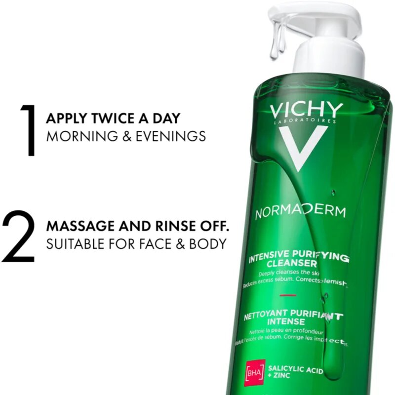 Vichy Normaderm Phytosolution hloubkově čisticí gel proti nedokonalostem aknózní pleti 400 ml