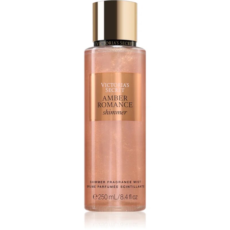 Victoria's Secret Amber Romance Shimmer tělový sprej se třpytkami pro ženy 250 ml