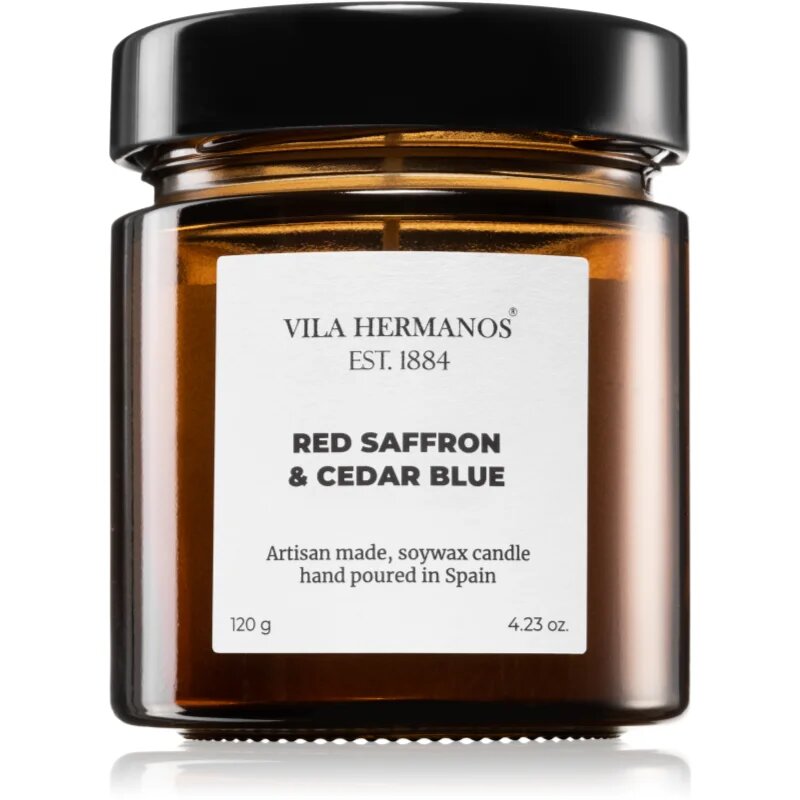 Vila Hermanos Apothecary Red Saffron & Cedar Blue vonná svíčka 120 g
