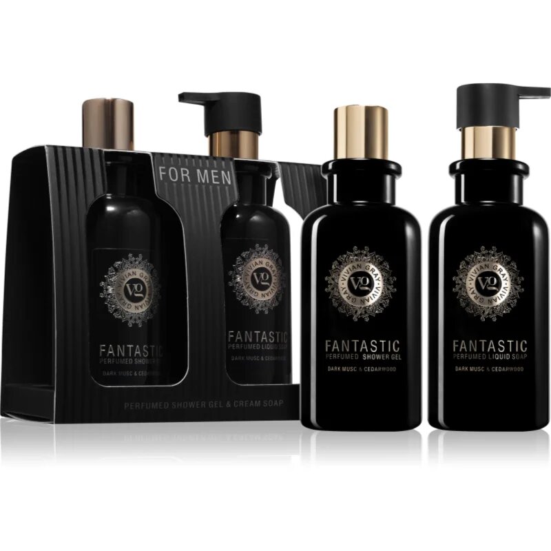 Vivian Gray Fantastic Dark Musk & Cedarwood dárková sada pro muže