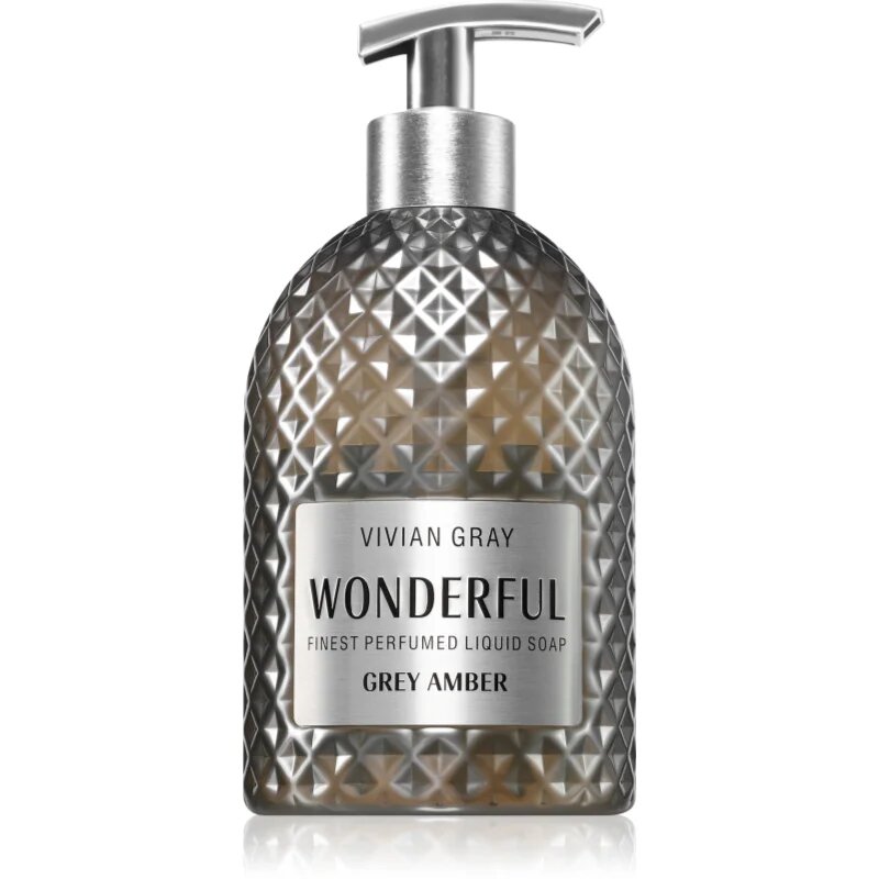 Vivian Gray Wonderful Grey Amber luxusní tekuté mýdlo na ruce s parfemací 500 ml