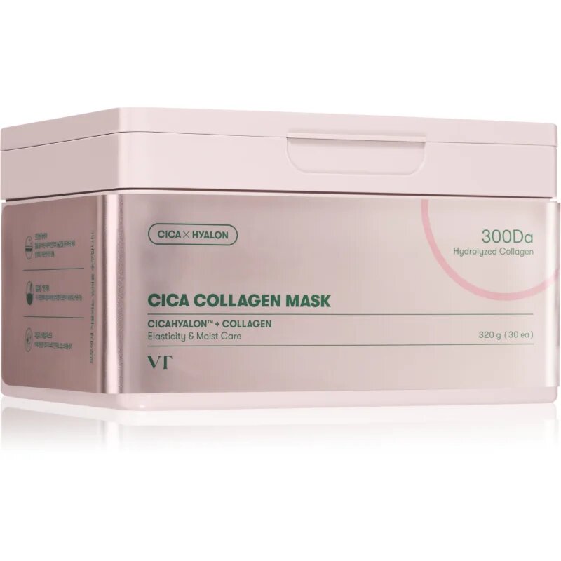 VT Cosmetics Cica Collagen Mask vyživující plátýnková maska se zpevňujícím účinkem 30 ks