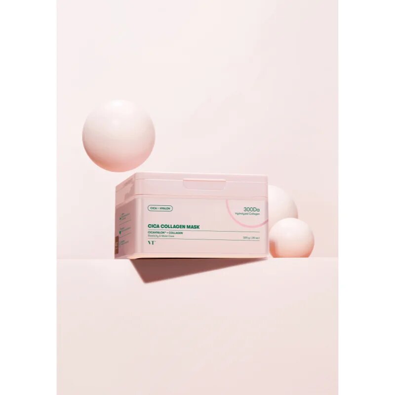 VT Cosmetics Cica Collagen Mask vyživující plátýnková maska se zpevňujícím účinkem 30 ks