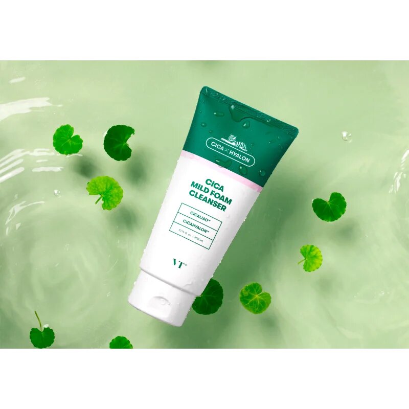 VT Cosmetics Cica Mild Foam Cleanser jemná čisticí pěna se zklidňujícím účinkem 300 ml