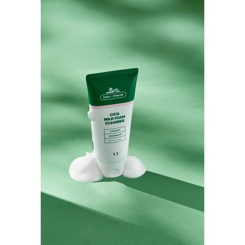 VT Cosmetics Cica Mild Foam Cleanser jemná čisticí pěna se zklidňujícím účinkem 300 ml