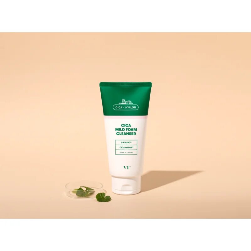 VT Cosmetics Cica Mild Foam Cleanser jemná čisticí pěna se zklidňujícím účinkem 300 ml