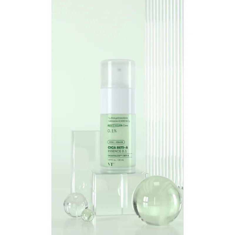 VT Cosmetics Cica Reti-A Essence 0.1 koncentrovaná hydratační esence s retinolem 30 ml