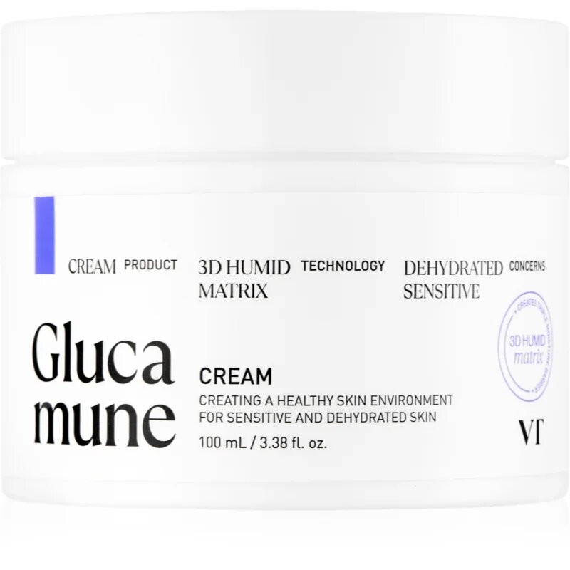 VT Cosmetics Glucamune Cream intenzivně hydratační krém pro posílení pleťové bariéry 100 ml