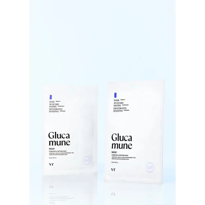 VT Cosmetics Glucamune Mask hydratační plátýnková maska se zklidňujícím účinkem 1 ks