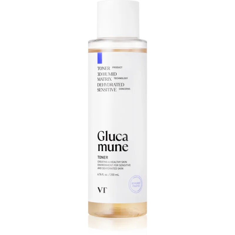 VT Cosmetics Glucamune Toner osvěžující hydratační tonikum pro posílení pleťové bariéry 200 ks