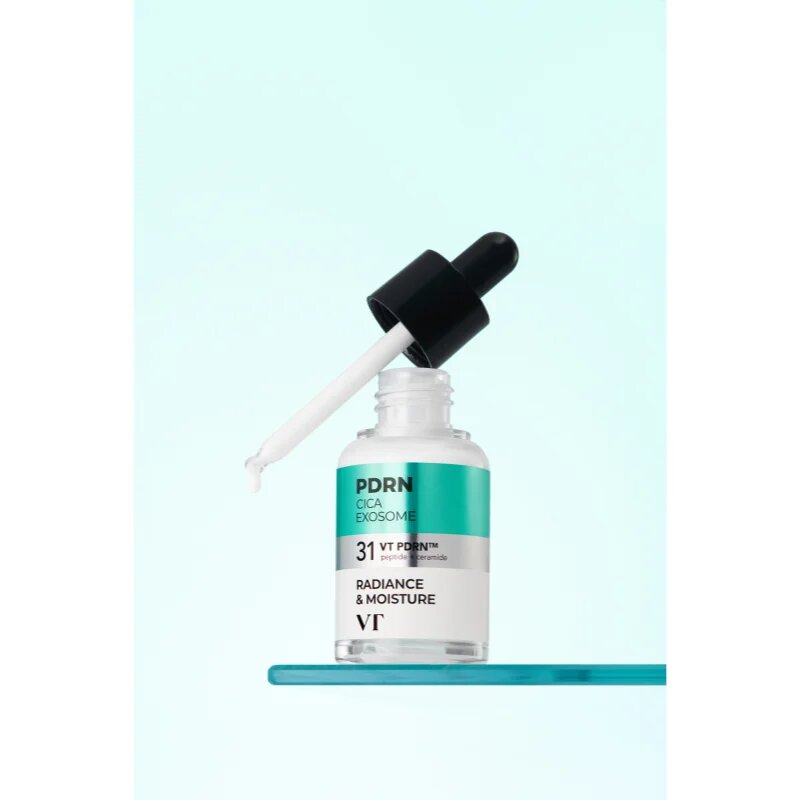 VT Cosmetics PDRN Cica Exosome Firming Ampoule zpevňující pleťové sérum pro rozjasnění a hydrataci 30 ml