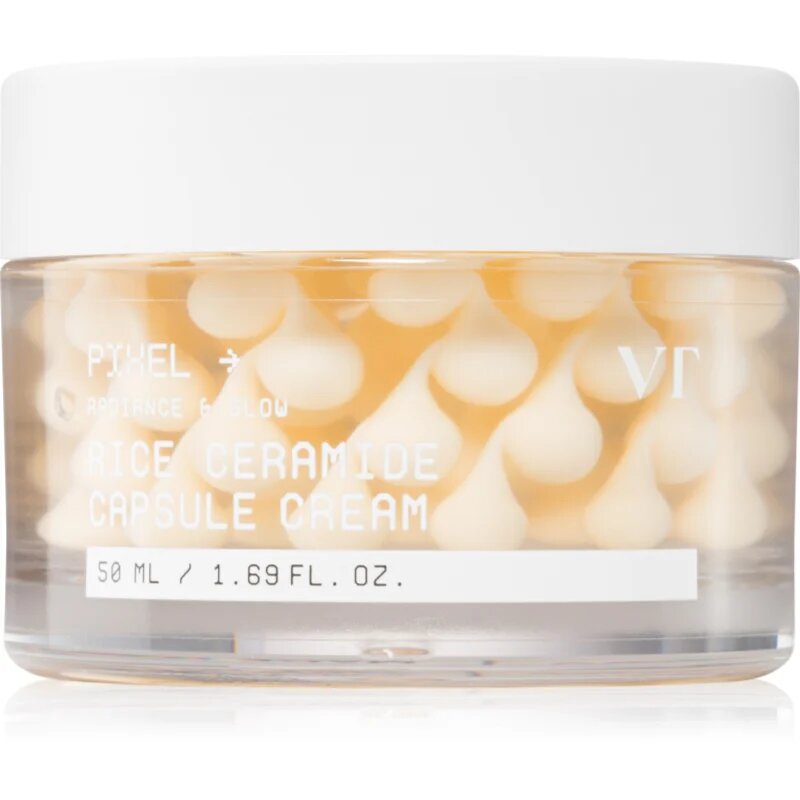 VT Cosmetics Rice Ceramide Capsule Cream rozjasňující hydratační krém pro posílení pleťové bariéry 50 ml
