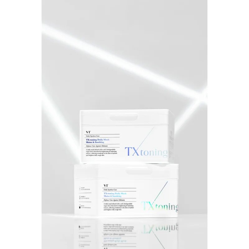 VT Cosmetics TX-Toning Daily Mask rozjasňující plátýnková maska proti pigmentovým skvrnám velké balení 30 ks