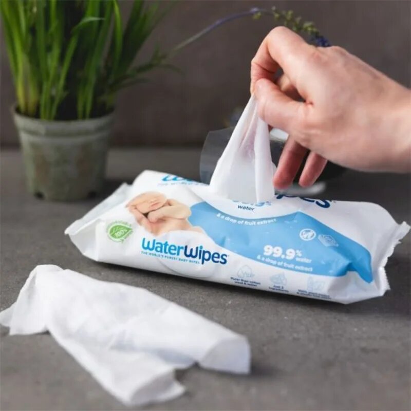 WaterWipes Baby Wipes dětské jemné vlhčené ubrousky 60 ks