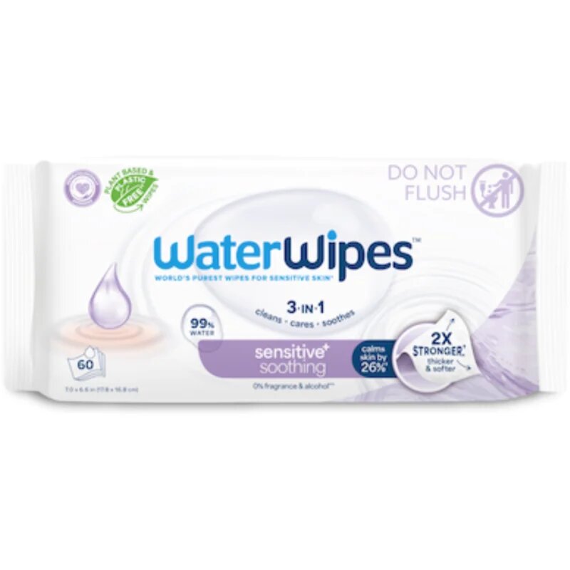 WaterWipes Soothing Clean dětské jemné vlhčené ubrousky 12x60 ks